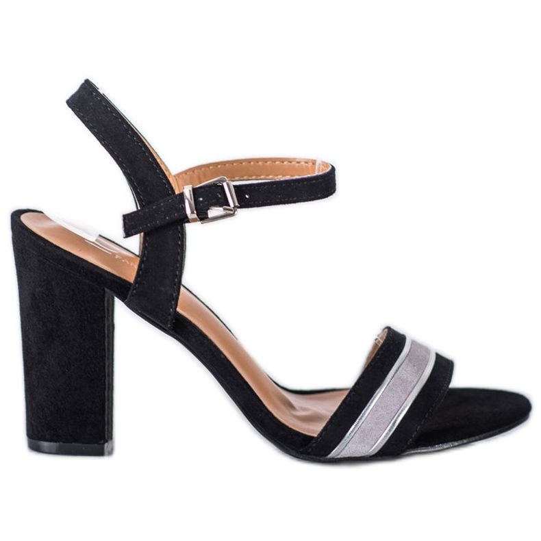 Cm Paris Sandale cu toc înalt negru