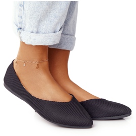 Delicate Ballerina In Spitz Vinceza 2187 Black negru