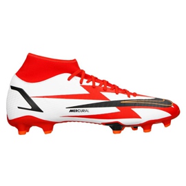 Pantofi de fotbal Nike Superfly 8 Academy CR7 Mg M DB2854-600 gri / argintiu, alb, roșu alb