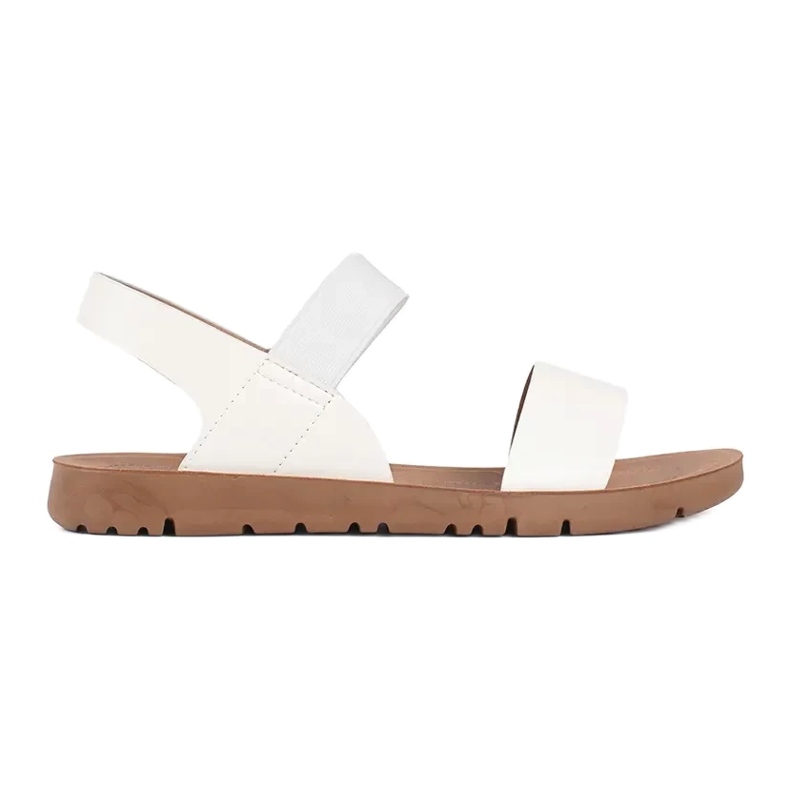 Cm Paris Sandale clasice cu cataramă alb