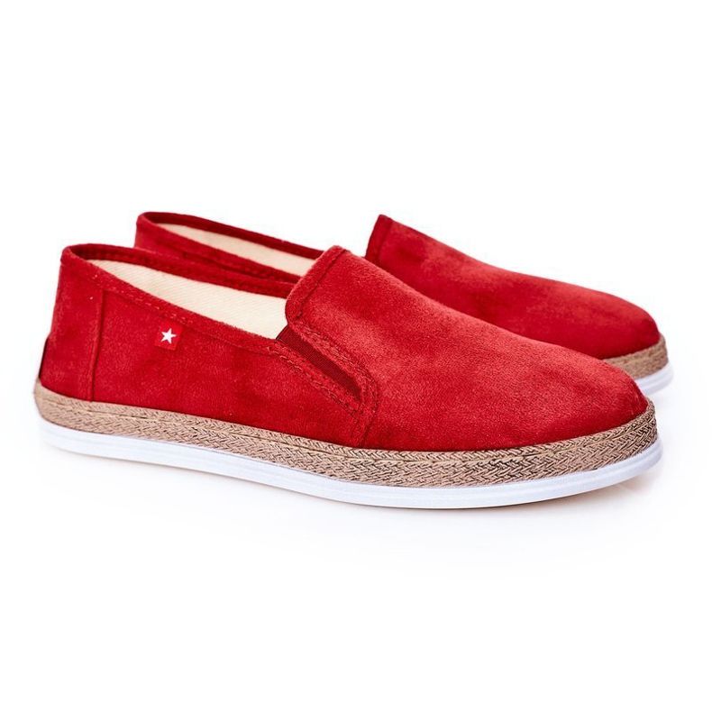 Espadrile din piele întoarsă pentru bărbați Big Star HH176007 Roșu