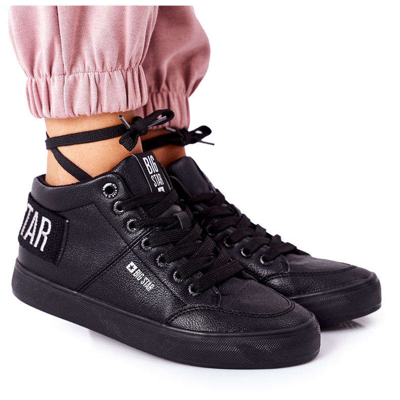 Adidași pentru femei Big Star Warm Black EE274351 negru