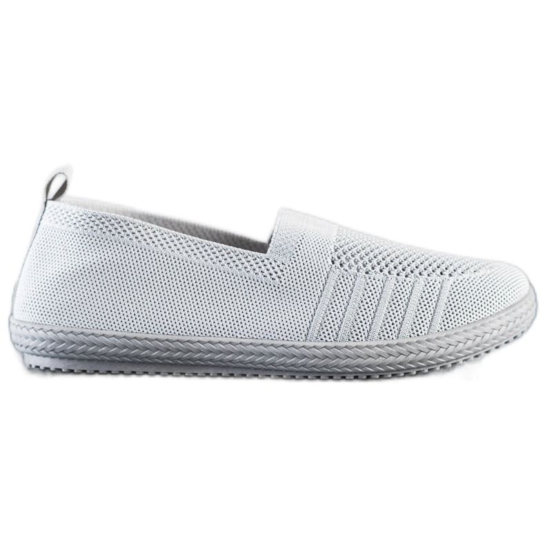 SHELOVET Slipons ajurati gri