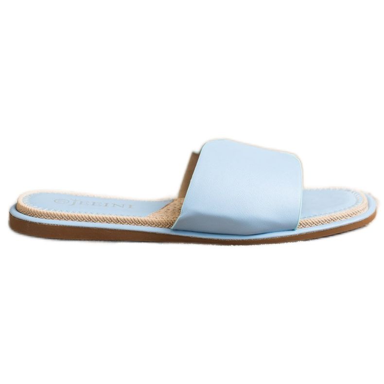 SHELOVET Papuci eleganți din piele ecologică albastru