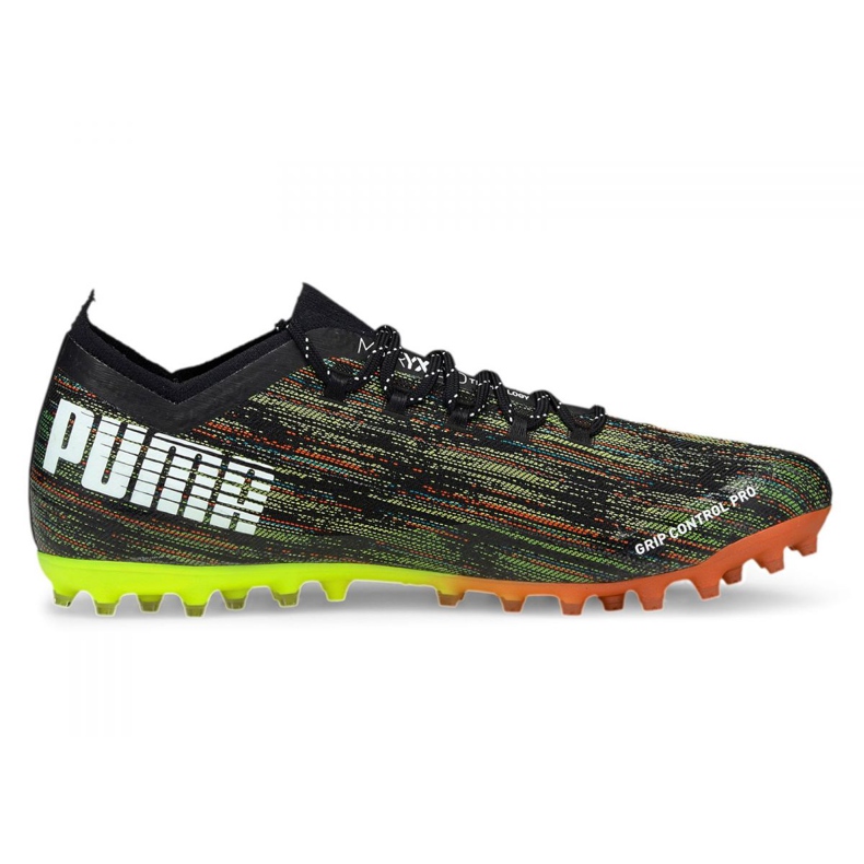Pantofi de fotbal Puma Ultra 1.2 Mg M 106341-02 multicolor negru Pantofi de fotbal Puma Ultra 1.2 Mg M 106341-02 multicolor negru