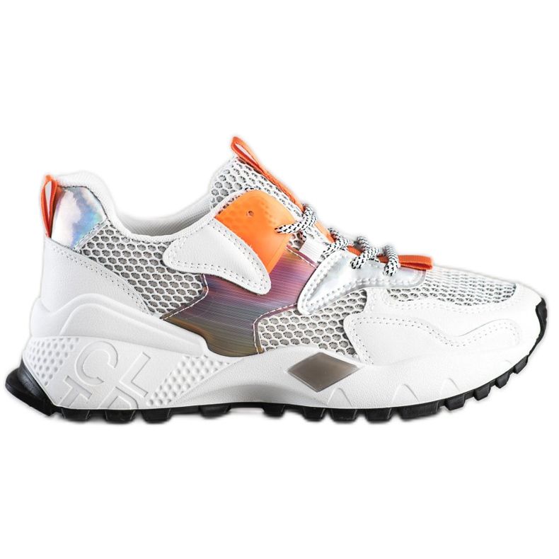 SHELOVET Adidași de modă cu plasă alb multicolor