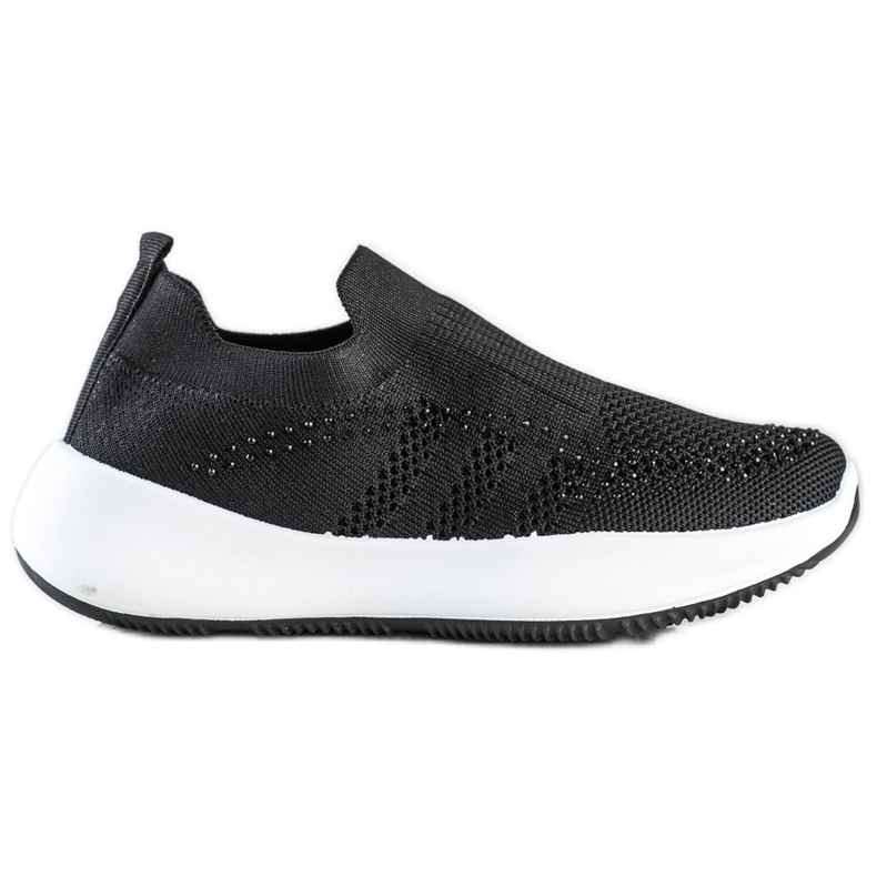 Renda Adidași adezivi cu cristale negru Renda Adidași adezivi cu cristale negru
