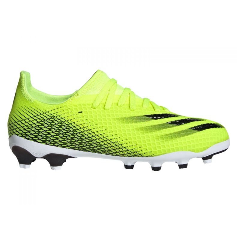 Ghete de fotbal Adidas X Ghosted.3 Mg Jr FW6975 multicolor verde Ghete de fotbal Adidas X Ghosted.3 Mg Jr FW6975 multicolor verde