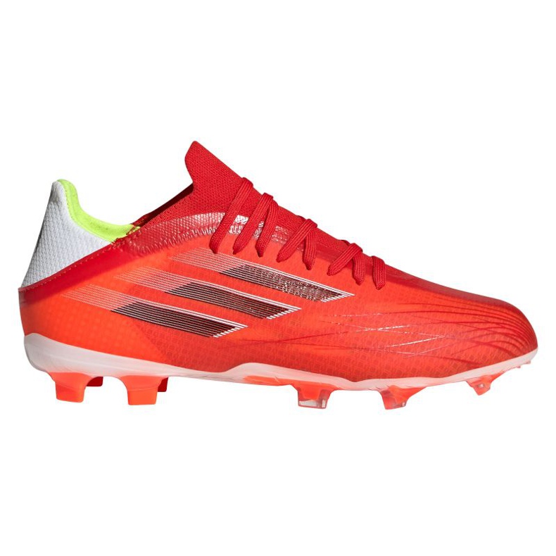 Ghete de fotbal Adidas X Speedflow.1 Fg Jr FY3284 roșu portocale si rosii