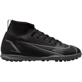 Pantofi de fotbal Nike Mercurial Superfly 8 Club Tf Jr CV0795-004 negru negru Pantofi de fotbal Nike Mercurial Superfly 8 Club Tf Jr CV0795-004 negru negru