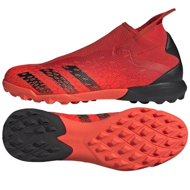 Ghete de fotbal Adidas Predator Freak.3 Ll Tf M FY6300 multicolor portocale si rosii