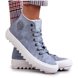 Pantofi de damă izolați Big Star EE274115 Albastru deschis Pantofi de damă izolați Big Star EE274115 Albastru deschis