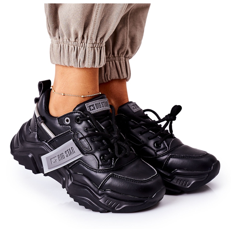 Încălțăminte sport pentru femei Adidași Big Star GG274215 Negru-Gri