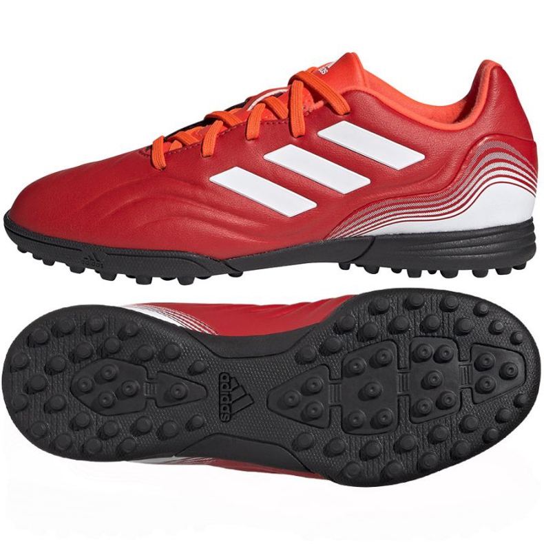 Ghete de fotbal Adidas Copa Sense.3 Tf Jr FY6164 multicolor portocale si rosii Ghete de fotbal Adidas Copa Sense.3 Tf Jr FY6164 multicolor portocale si rosii