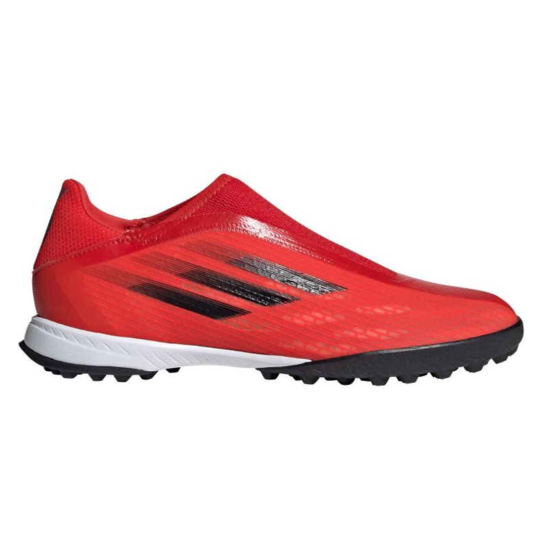 Ghete de fotbal Adidas X Speedflow.3 Ll Tf M FY3266 multicolor portocale si rosii Ghete de fotbal Adidas X Speedflow.3 Ll Tf M FY3266 multicolor portocale si rosii