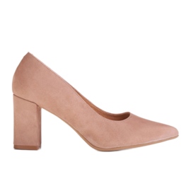 Marco Shoes Pompe din piele de capră bej Marco Shoes Pompe din piele de capră bej