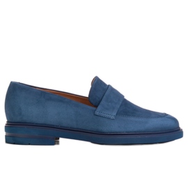 Marco Shoes Mocasini bleumarin pe talpă ușoară albastru marin