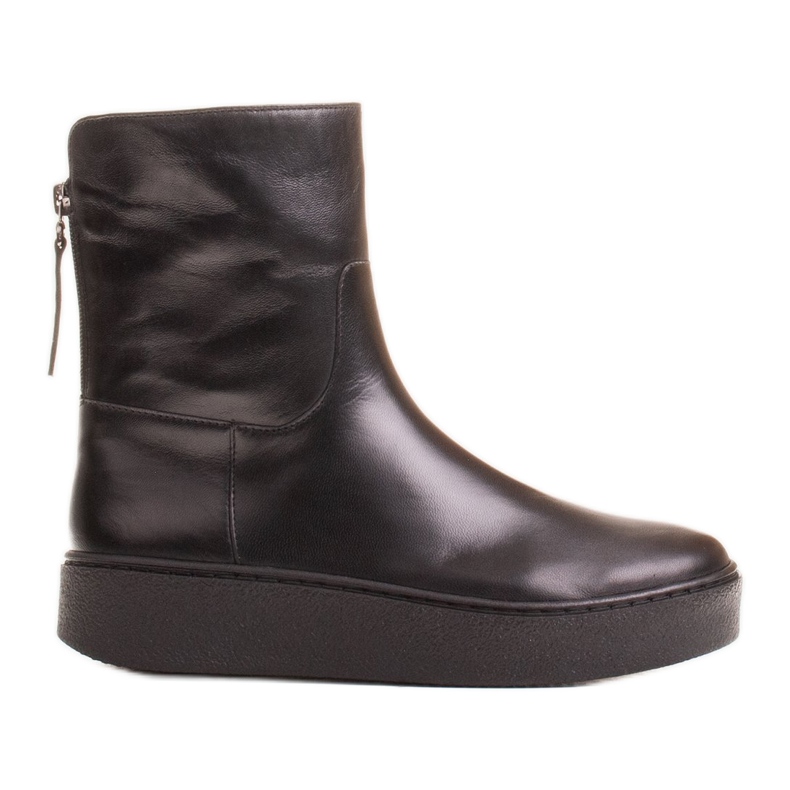 Marco Shoes Ghete sport izolate cu partea inferioară tivită negru