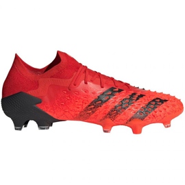 Ghete de fotbal Adidas Predator Freak.1 Ll Fg M FY6266 roșu portocale si rosii