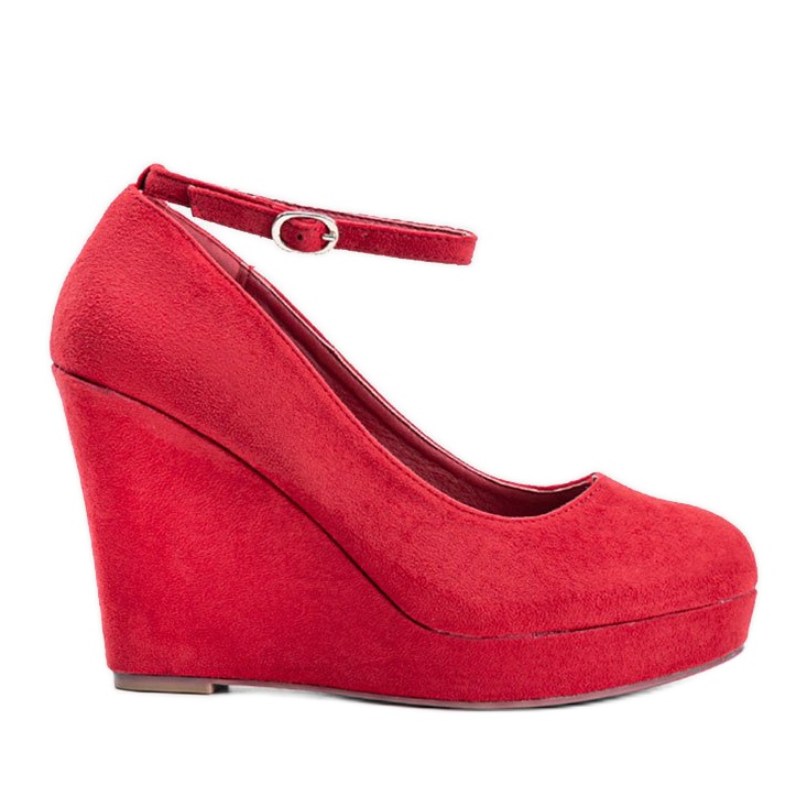 Pompe roșii pe pană Marni roșu Pompe roșii pe pană Marni roșu