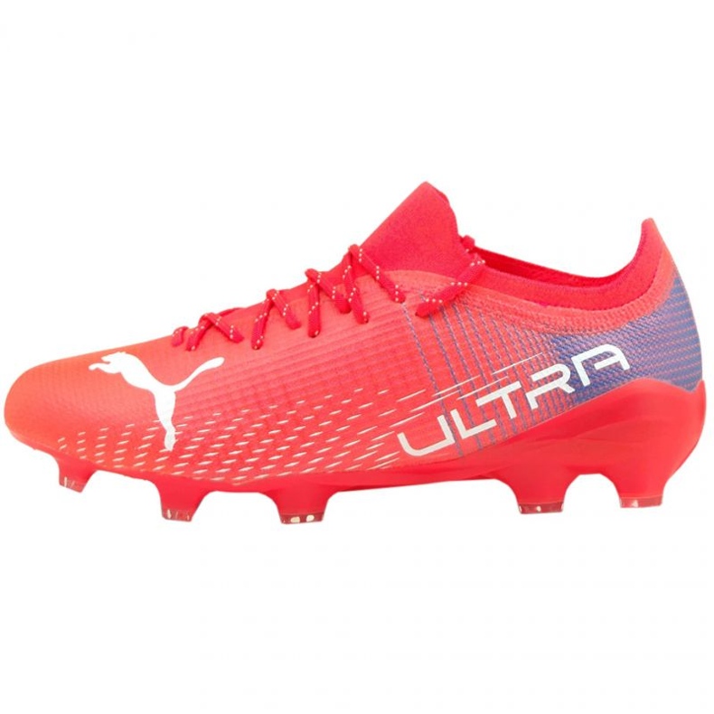 Ghete de fotbal Puma Ultra 2.3 Fg Ag M 106518 01 roșu portocale si rosii Ghete de fotbal Puma Ultra 2.3 Fg Ag M 106518 01 roșu portocale si rosii