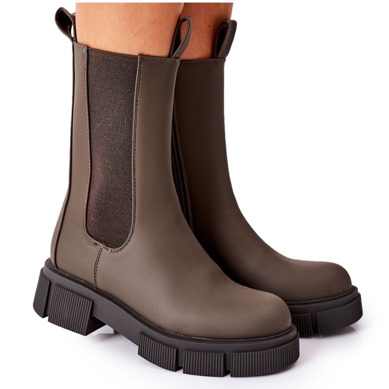 PS1 Cizmele calde Cizmele Jodhpur verde închis trebuie să aibă maro PS1 Cizmele calde Cizmele Jodhpur verde închis trebuie să aibă maro