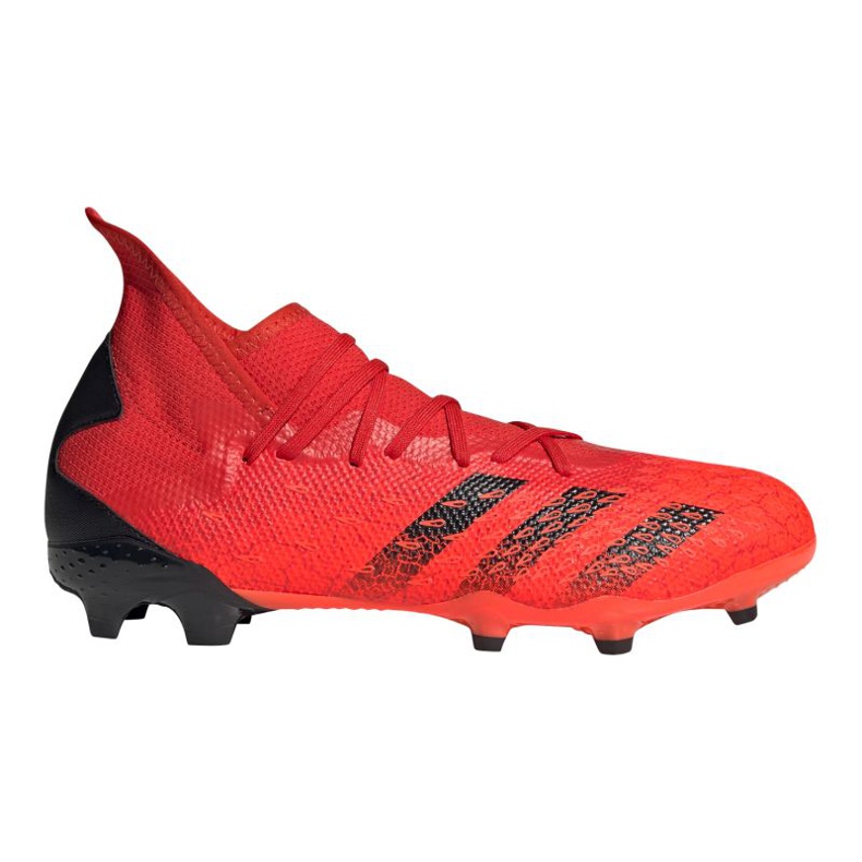 Ghete de fotbal Adidas Predator Freak.3 Fg M FY6279 roșu portocale si rosii