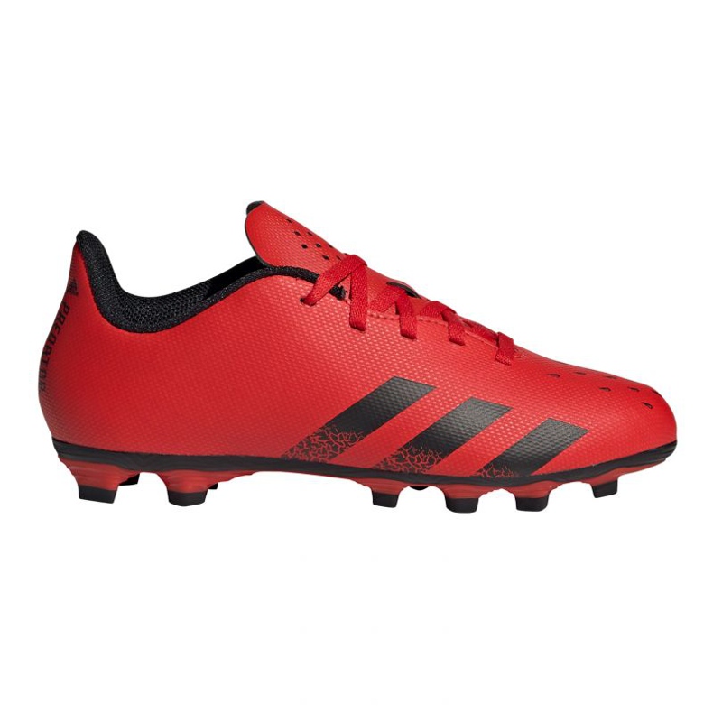 Ghete de fotbal Adidas Predator Freak.4 FxG Jr FY6322 roșu portocale si rosii Ghete de fotbal Adidas Predator Freak.4 FxG Jr FY6322 roșu portocale si rosii
