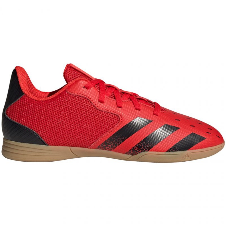 Ghete de fotbal Adidas Predator Freak.4 In Jr FY6329 roșu portocale si rosii Ghete de fotbal Adidas Predator Freak.4 In Jr FY6329 roșu portocale si rosii