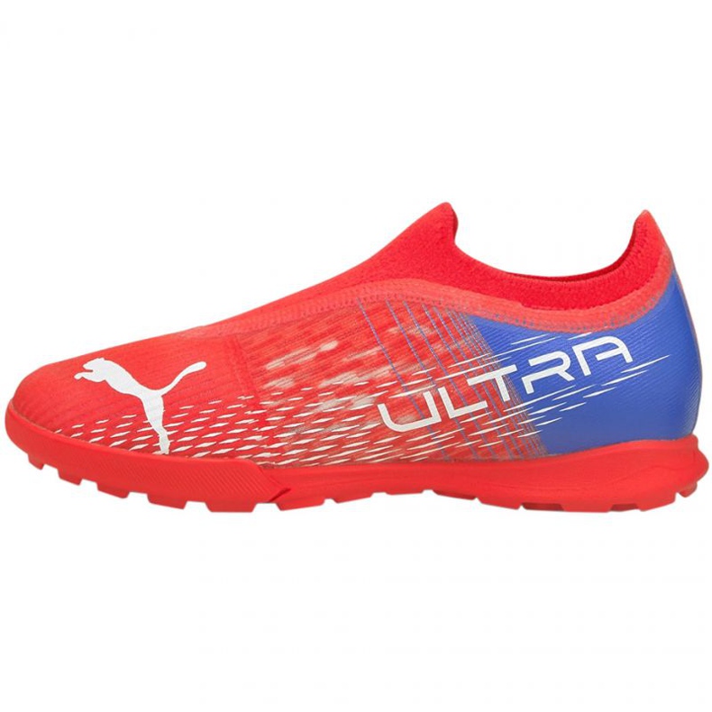Ghete de fotbal Puma Ultra 3.3 Tt Jr 106531 01 roșu portocale si rosii Ghete de fotbal Puma Ultra 3.3 Tt Jr 106531 01 roșu portocale si rosii