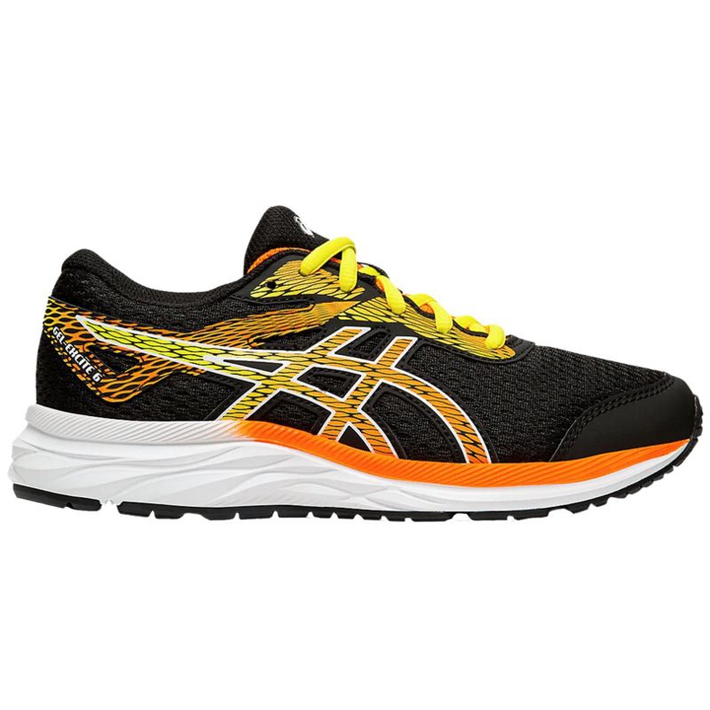 Asics Gel-Excite 6 Gs Jr 1014A079-003 negru portocale galben