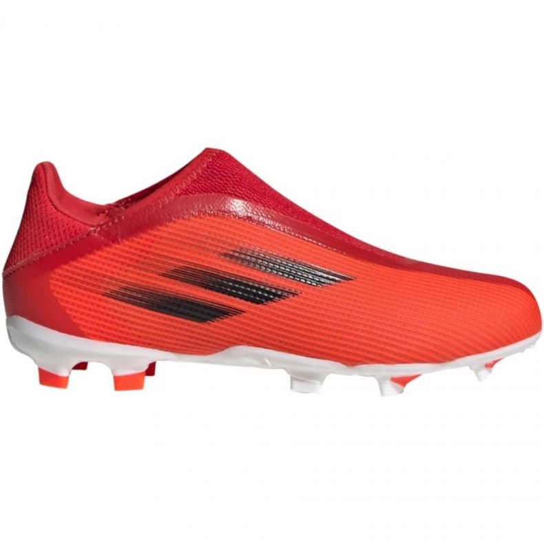 Ghete de fotbal Adidas X Speedflow.3 Fg Ll Jr FY3257 multicolor portocale si rosii