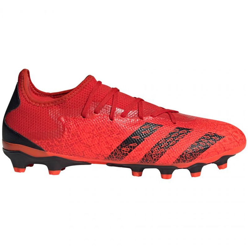 Ghete de fotbal Adidas Predator Freak.3 Mg LM GZ2824 multicolor portocale si rosii