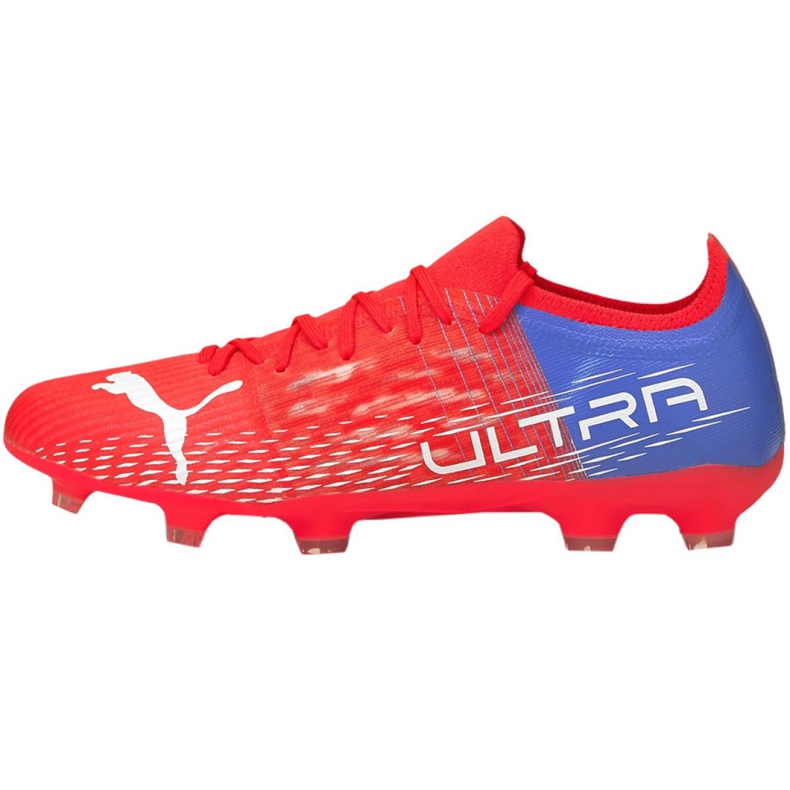 Ghete de fotbal Puma Ultra 3.3 Fg Ag M 106523 01 roșu portocale si rosii