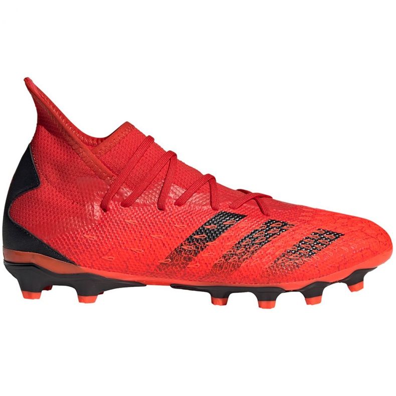 Ghete de fotbal Adidas Predator Freak.3 Mg M FY6303 multicolor portocale si rosii