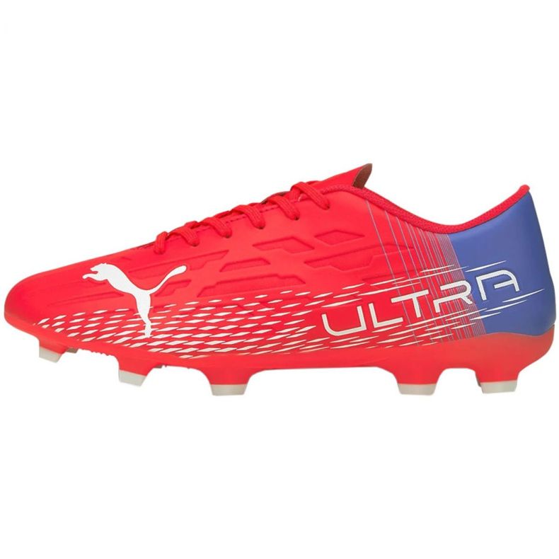Ghete de fotbal Puma Ultra 4.3 Fg Ag M 106532 01 roșu portocale si rosii