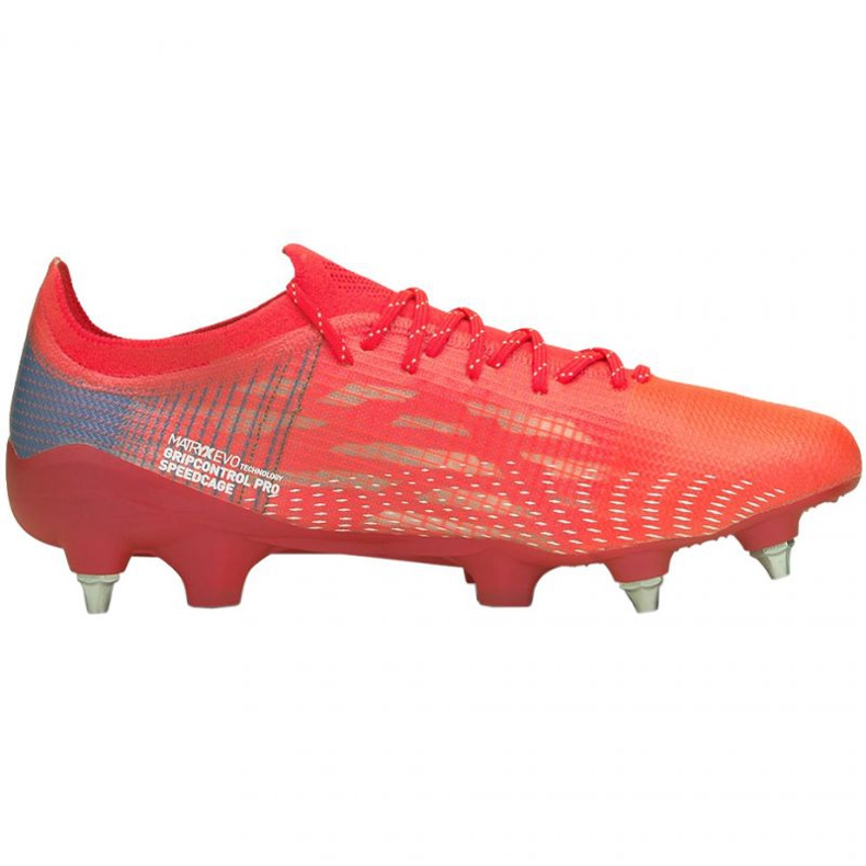 Ghete de fotbal Puma Ultra 1.3 MxSG M 106513 01 roșu portocale si rosii Ghete de fotbal Puma Ultra 1.3 MxSG M 106513 01 roșu portocale si rosii