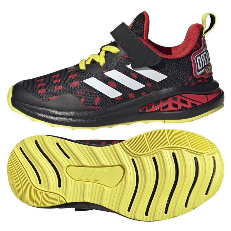 Pantofi Adidas FortaRun Superhero C Jr H67853 negru roșu galben