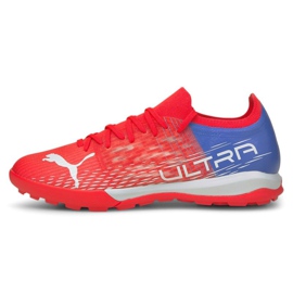 Ghete de fotbal Puma Ultra 3.3 Tt M 106527-01 multicolor portocale si rosii Ghete de fotbal Puma Ultra 3.3 Tt M 106527-01 multicolor portocale si rosii