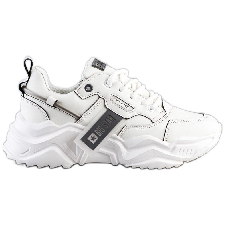 Adidași pentru femei Big Star GG274213 alb