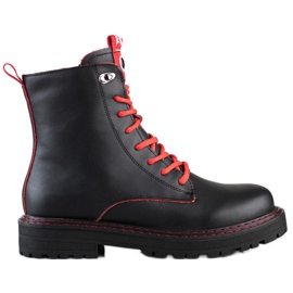 ARTIKER Trapperi negri din piele negru ARTIKER Trapperi negri din piele negru