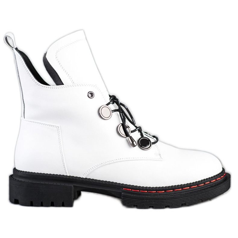 ARTIKER Muncitori confortabili din piele albă