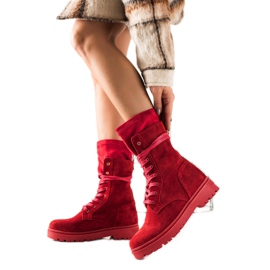 ARTIKER Muncitori înalte din piele roșu ARTIKER Muncitori înalte din piele roșu