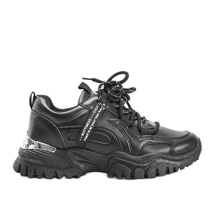 Adidași negri cu talpă groasă Zooey negru Adidași negri cu talpă groasă Zooey negru