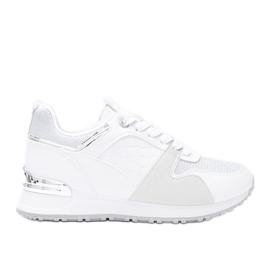 Adidași albi cu accesorii Yoisya argintii