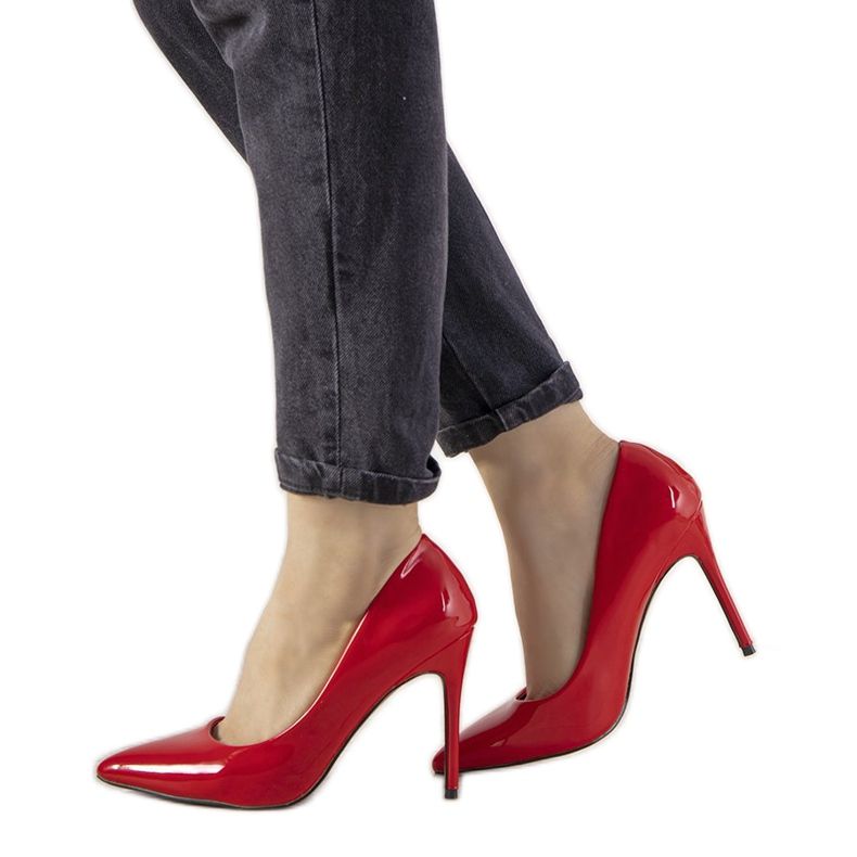 Tocuri Ibiza lăcuite roșii roșu