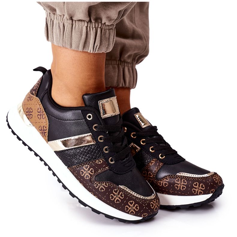 Pantofi sport Adidași Negru Înainte maro Pantofi sport Adidași Negru Înainte maro