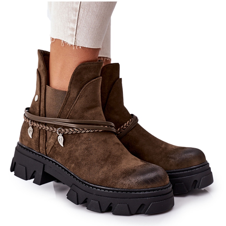 PS1 Cizme calde Cizme Jodhpur Verde închis Bună idee PS1 Cizme calde Cizme Jodhpur Verde închis Bună idee