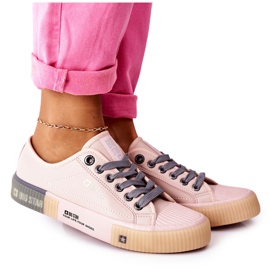 Adidași din piele pentru femei Big Star II274133 Roz Adidași din piele pentru femei Big Star II274133 Roz