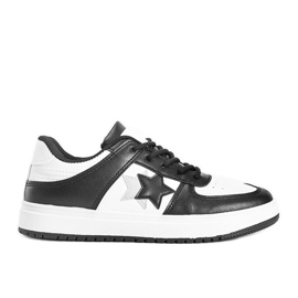 Adidași alb-negru cu stele Polja